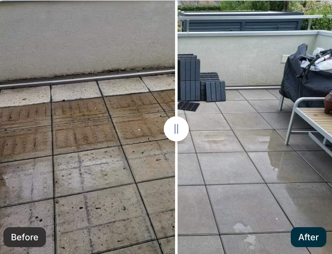 Before and after exterior property care example 2