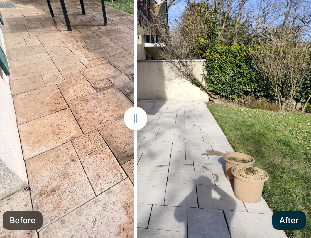 Before and after exterior property care example 3